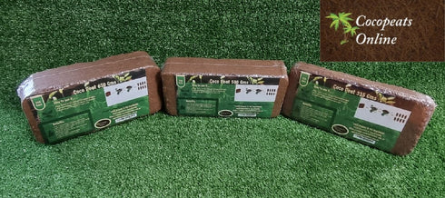 500gm pack of 10 Blocks (5kg) Cocopeat Blocks